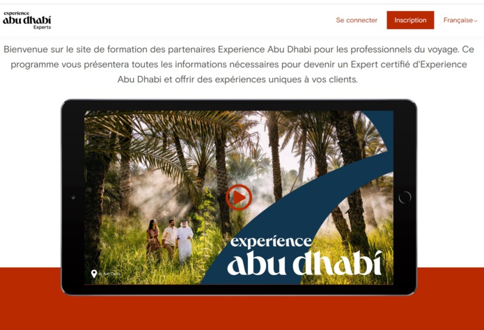 Abu Dhabi lance son elearning en version française - capture écran Abu Dhabi lance son elearning en version française - capture écran