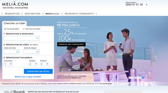 Melia Hotels cherche à se renforcer sur le segment du MICE - Capture d'écran Melia Hotels cherche à se renforcer sur le segment du MICE - Capture d'écran