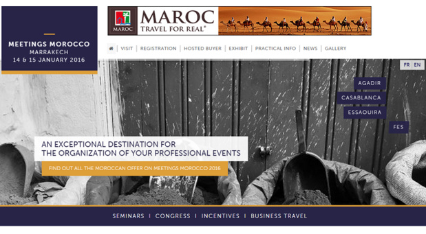 Le salon Meetings Morocco se tiendra à Marrakech les 14 et 15 janvier 2016 - Capture d'écran