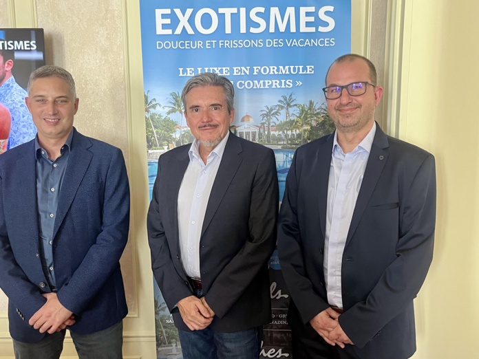 Les DG Sylvain Cineros (à gauche) et Julien Cisneros encadrent Didier Sylvestre, DGA en charge du commercial. @LG Les DG Sylvain Cineros (à gauche) et Julien Cisneros encadrent Didier Sylvestre, DGA en charge du commercial. @LG