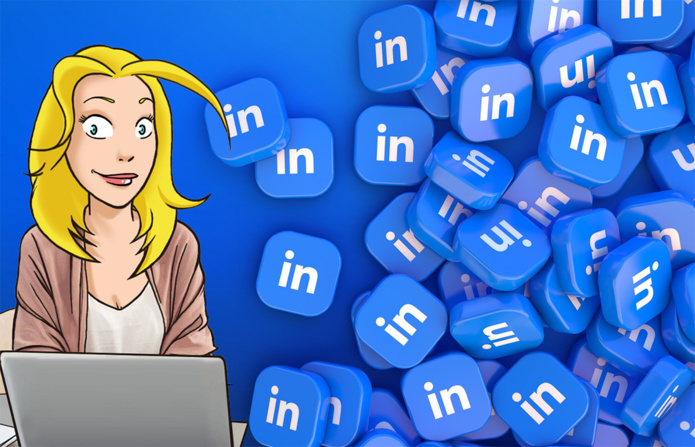 Léa veut changer de job, elle s'est donc inscrite sur Linkedin  - Dessin Raf Léa veut changer de job, elle s'est donc inscrite sur Linkedin  - Dessin Raf