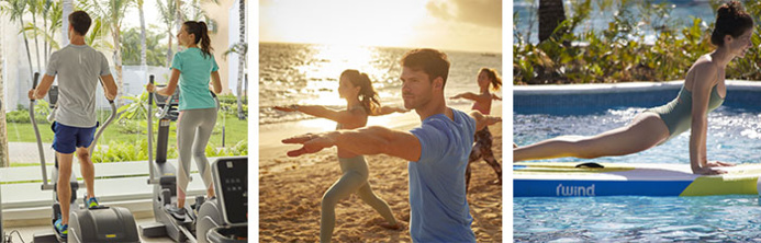 Le Gym, le Yoga et le Paddle Yoga sont entre l’offre sportive proposée au Bahia Principe Grand Punta Cana Le Gym, le Yoga et le Paddle Yoga sont entre l’offre sportive proposée au Bahia Principe Grand Punta Cana