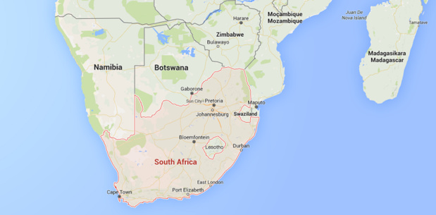 En Afrique du Sud, de nouvelles mesures sont en vigueur depuis le 1er juin 2015 pour l'entrée de mineurs sur le territoire national - DR : Google Maps