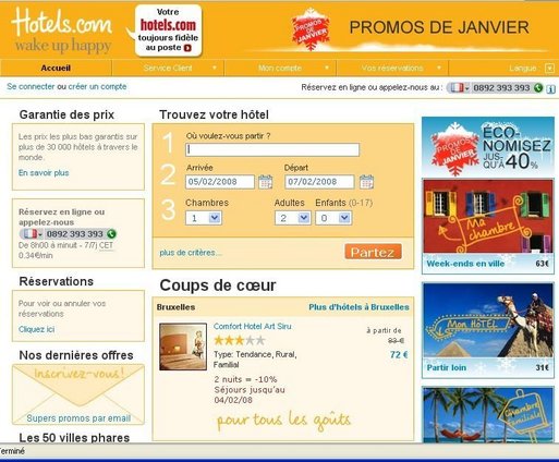 Hotels.com lance sa nouvelle version en France