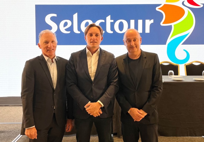 Jean-Noël LEFEUVRE, Natale SCAGLIA et Laurent ABITBOL lors de l'Assemblée générale de Selectour - Photo Selectour Jean-Noël LEFEUVRE, Natale SCAGLIA et Laurent ABITBOL lors de l'Assemblée générale de Selectour - Photo Selectour