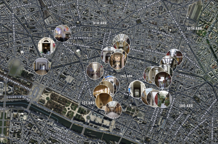 Interface de l'application - Around.Us