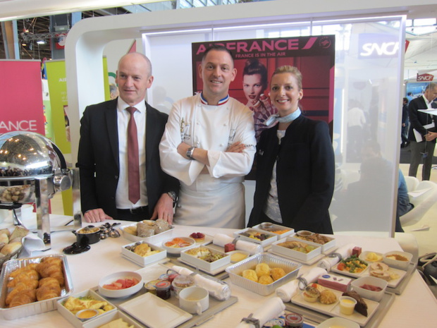 Le chef étoilé François Adamski va cuisiner pour les hommes d'affaires qui voyagent en moyen-courrier sur Air France - DR : LAC Le chef étoilé François Adamski va cuisiner pour les hommes d'affaires qui voyagent en moyen-courrier sur Air France - DR : LAC