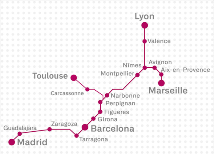 La carte des destinations françaises de Renfe s'élargit - Renfe La carte des destinations françaises de Renfe s'élargit - Renfe
