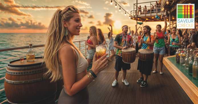 Baie d’Antigua – « Apéritif rhum au coucher du soleil » © Costa Croisières Baie d’Antigua – « Apéritif rhum au coucher du soleil » © Costa Croisières