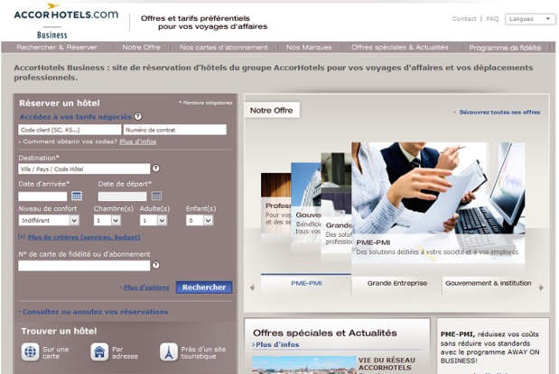 AccorHotels lance une solution pour les PME/PMI