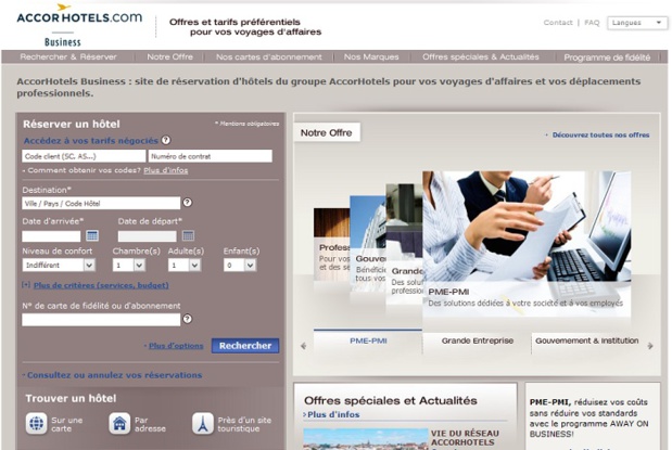 AccorHotels lance une solution pour les PME/PMI AccorHotels lance une solution pour les PME/PMI