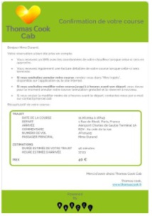 Thomas Cook lance un service de résa VTC en partenariat avec Marcel Thomas Cook lance un service de résa VTC en partenariat avec Marcel