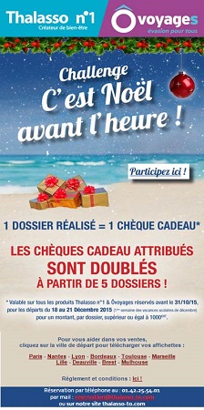 Ôvoyages et Thalasso n°1 : Challenge de ventes sur les vacances de Noël