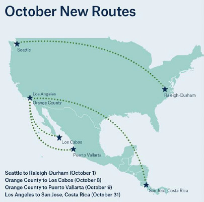 Les 4 nouvelles liaisons d'Alaska Airlines - DR : Alaska Airlines Les 4 nouvelles liaisons d'Alaska Airlines - DR : Alaska Airlines