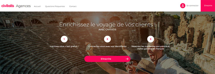 La plateforme B2B de Civitatis dédiée aux agences de voyages s'est convertie en un allié incontournable pour enrichir le voyage de leurs clients © Civitatis La plateforme B2B de Civitatis dédiée aux agences de voyages s'est convertie en un allié incontournable pour enrichir le voyage de leurs clients © Civitatis