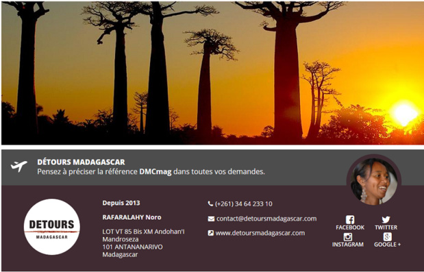 Détours Madagascar rejoint les réceptifs de DMCMag Détours Madagascar rejoint les réceptifs de DMCMag