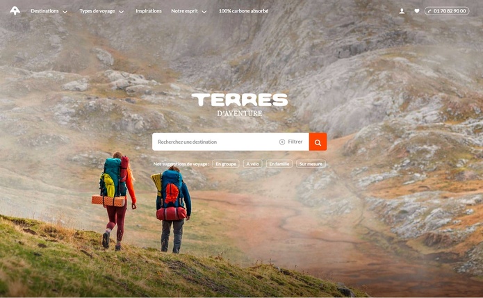 Le nouveau site Internet présente la nouvelle image de Terres d'Aventure - Capture Ecran Le nouveau site Internet présente la nouvelle image de Terres d'Aventure - Capture Ecran