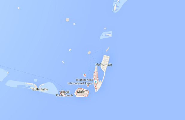 Malé est l'île capitale des Maldives - DR : Google Maps Malé est l'île capitale des Maldives - DR : Google Maps