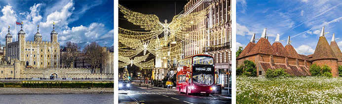 La Tour de Londres - Noël à Londres - Les bâtiments de touraillage dans le Kent © Shutterstock