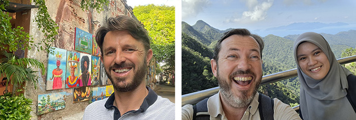 Gaël Lejay en ce moment à Cartagena de Indias, Colombie / Frédéric Hérault, en ce moment en Thaïlande © Prodesti Gaël Lejay en ce moment à Cartagena de Indias, Colombie / Frédéric Hérault, en ce moment en Thaïlande © Prodesti