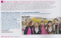 Publicité pour les Free Tour de Discover Walk à Paris publiée dans le magazine gratuit Greater Paris au printemps 2015 (Cliquez pour zoomer)
