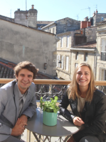 Jean Lapalus (à gauche) et Fanny Arnaud (à droite) sont les deux co-associés de Go To Bordeaux - Photo : Go To Bordeaux