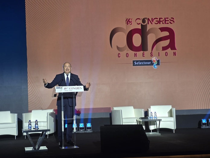 Si, pour 2025, les voyants sont au vert, Laurent Abitbol s'est voulu prudent, lors du Congrès Selectour à Doha - Photo CE Si, pour 2025, les voyants sont au vert, Laurent Abitbol s'est voulu prudent, lors du Congrès Selectour à Doha - Photo CE