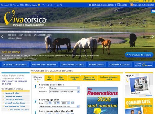 Corsica Ferries lance à son tour un site dédié à la Corse