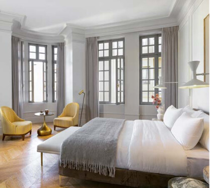 Dans les chambres du The Dolli, une décoration très étudiée (©Grecotel) Dans les chambres du The Dolli, une décoration très étudiée (©Grecotel)
