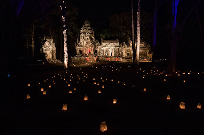 Dîner magique dans un temple à Angkor © Aurora Travel & DMC
