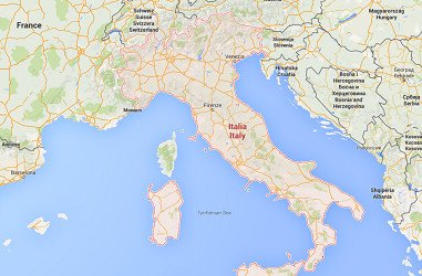 La grève des contrôleurs aériens italiens devraient perturber le trafic aérien mardi 24 novembre 2015 - DR : Google Maps