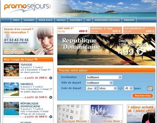 eAgences : Promovols-Promosesjours dans le haut du panier... eAgences : Promovols-Promosesjours dans le haut du panier...