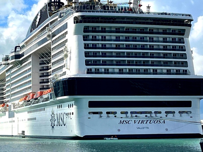 Le MSC Virtuosa a été positionné pour la première fois cet hiver aux Antilles @LG Le MSC Virtuosa a été positionné pour la première fois cet hiver aux Antilles @LG