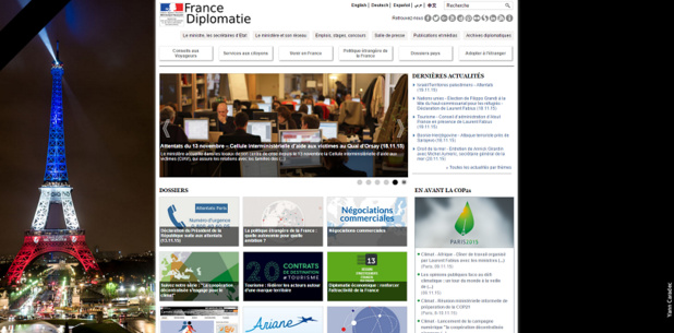 Le Quai d'Orsay se mobilise pour aider les professionnels du tourisme français - capture d'écran Le Quai d'Orsay se mobilise pour aider les professionnels du tourisme français - capture d'écran