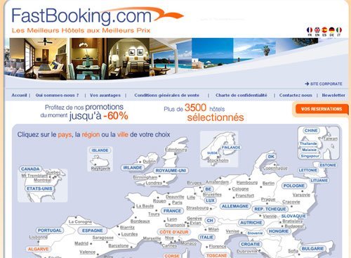 FastBooking : corissance de 45% du volume d'affaires en 2007