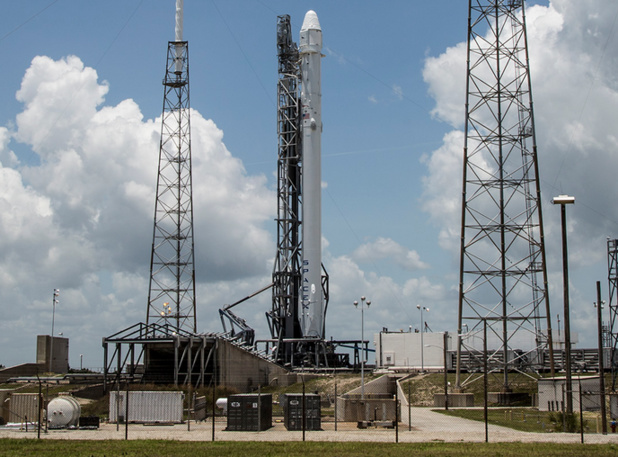 La NASA vient de missionner Space X pour envoyer, dès 2017, des astronautes vers la Station spatiale internationale (ISS) - Photo SpaceX DR