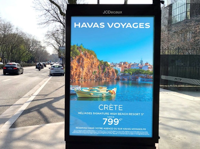 Havas Voyages a lancé une campagne nationale d’affichage dans 10 000 abribus en France - Photo Havas Voyages Havas Voyages a lancé une campagne nationale d’affichage dans 10 000 abribus en France - Photo Havas Voyages