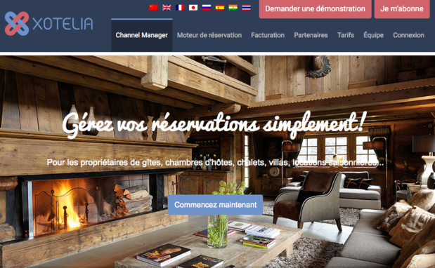 Page d'accueil Xotelia - (c) Capture Page d'accueil Xotelia - (c) Capture