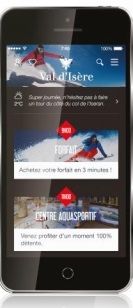 L'Appli Val d'Isère donne des informations et permet de réserver sur mobile - Photo DR