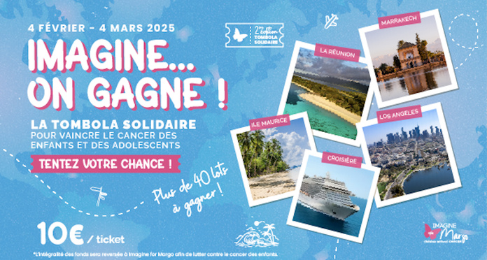 UI France soutient la tombola solidaire « Imagine… on gagne ! » organisée par Imagine for Margo - TUI France UI France soutient la tombola solidaire « Imagine… on gagne ! » organisée par Imagine for Margo - TUI France