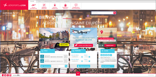 Le nouveau site Internet d'Aéroports de Lyon se veut "plus intuitif, moderne et accessible" - Capture d'écran