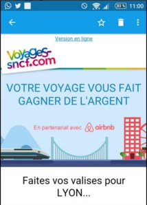 Tourisme collaboratif : Voyages-sncf.com s'associe à Airbnb Tourisme collaboratif : Voyages-sncf.com s'associe à Airbnb