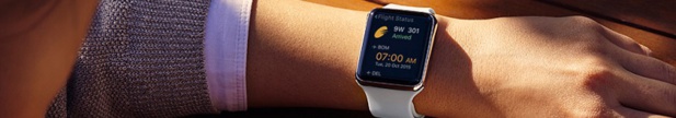 L'application Jet Airways est disponible sur l'Apple Watch (c) Jet Airways L'application Jet Airways est disponible sur l'Apple Watch (c) Jet Airways