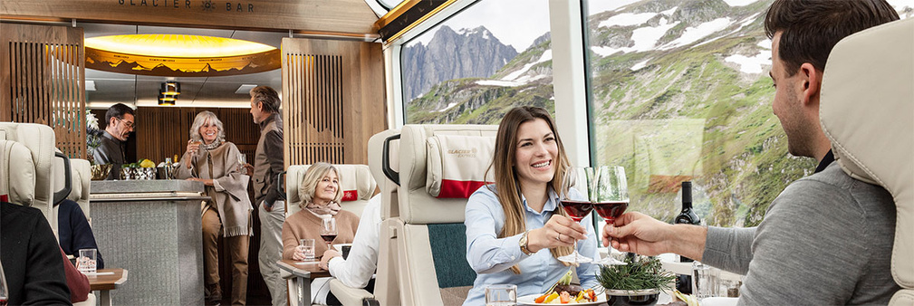 Train Restaurant Panoramique © Glacier Express Train Restaurant Panoramique © Glacier Express
