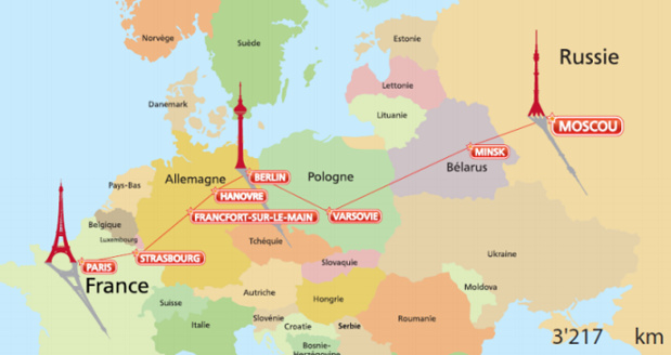 Train : nouvelle ligne Paris-Berlin-Moscou dès le 16 décembre 2015