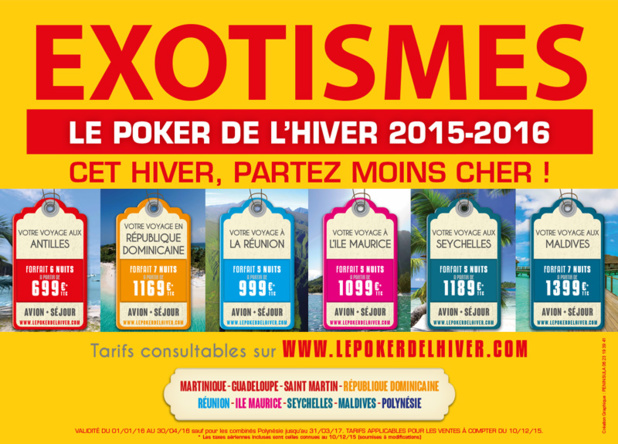 Cet hiver, partez moins cher avec Exotismes ! Cet hiver, partez moins cher avec Exotismes !