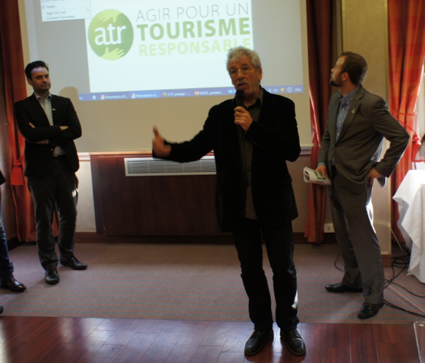 Guillaume Cromer ID-Tourisme, Vincent Fonvieille ATR et La Balaguère, et Julien Buot ATR - Photo CE