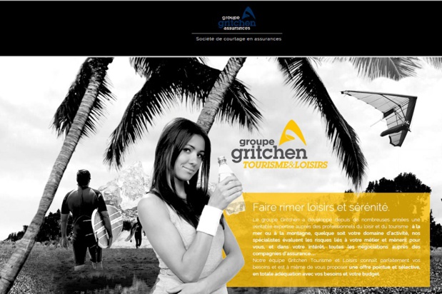 En 2014, Gritchen a enregistré plus d'un million d'assurés tourisme et loisirs - DR : Capture d'écran Gritchen En 2014, Gritchen a enregistré plus d'un million d'assurés tourisme et loisirs - DR : Capture d'écran Gritchen