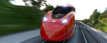 Sur cette photo, le Pendolino, nouveau train construit par Alstom pour l'opérateur privé italien NTV - DR : Alstom