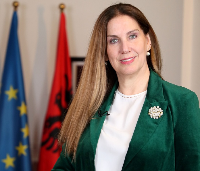 Mirela Kumbaro, ministre du tourisme d'Albanie - Crédit Photo : Ministère du tourisme d’Albanie